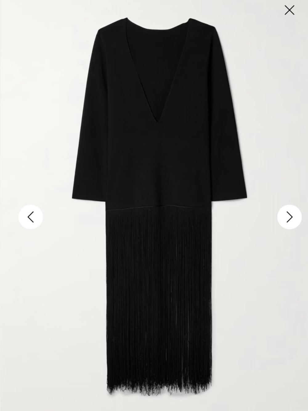 Khaite Paley Fringe Ribbed-knit Dress - Picture 3 of 3